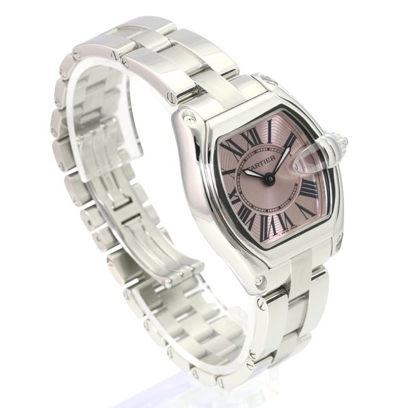 Cartier Roadster SS Pink Roman Dial - Picture 5 of 8